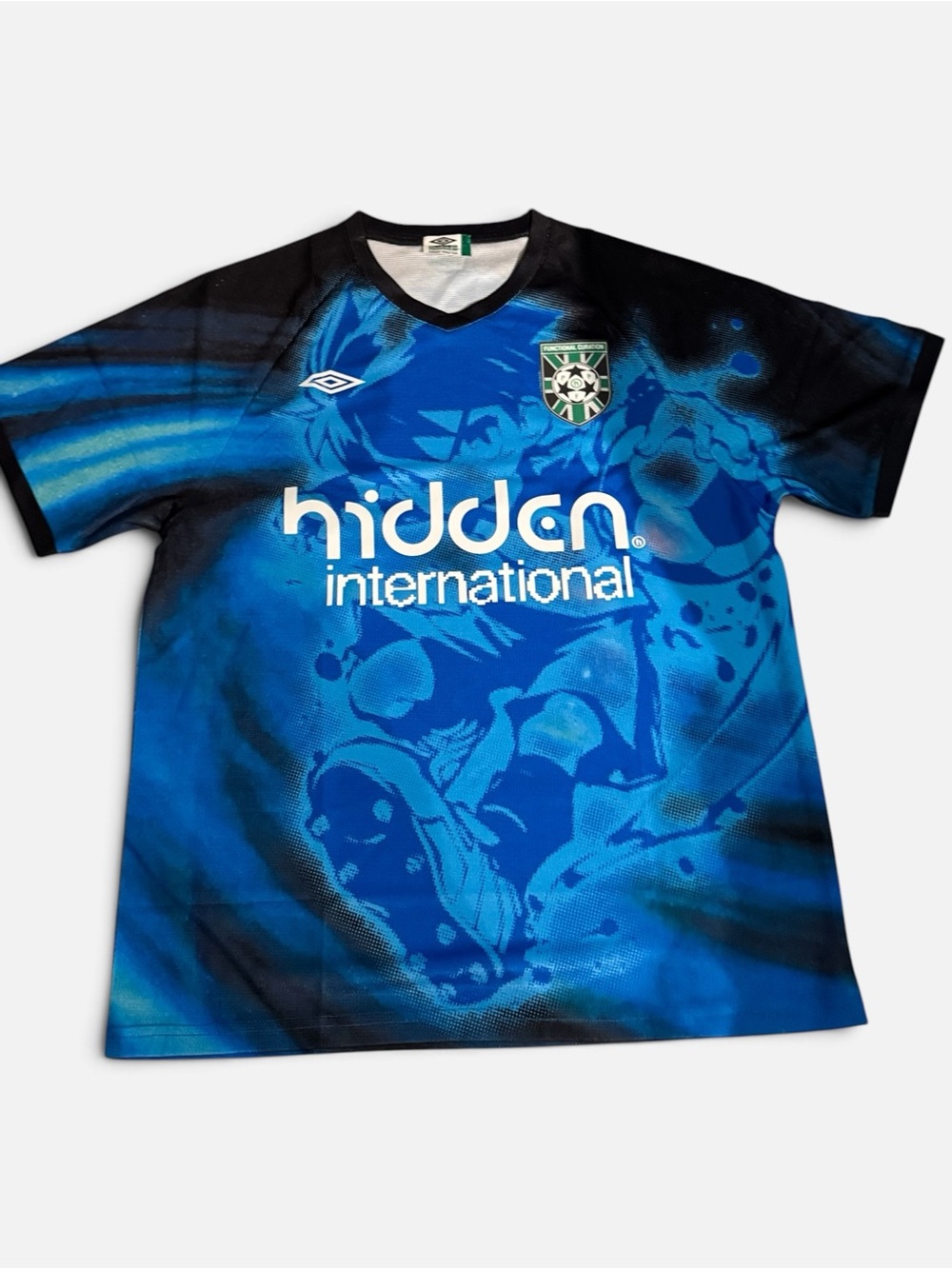 Hidden NY Blue Graphic Short Sleeve Soccer Tee
